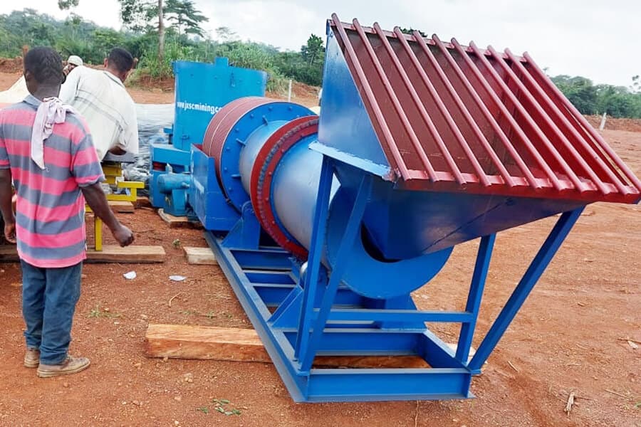 20TPH Alluvial Gold Gravity Separation Plant In Ghana